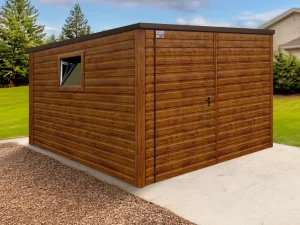 garage singolo in legno