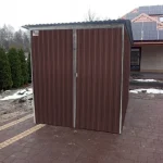 Garaze-blaszane-blaszak-2×3-brazowy-RAL8017-braz-Marka-LiderStal.webp