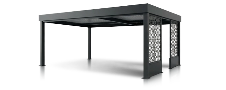 Carport in acciaio per due auto