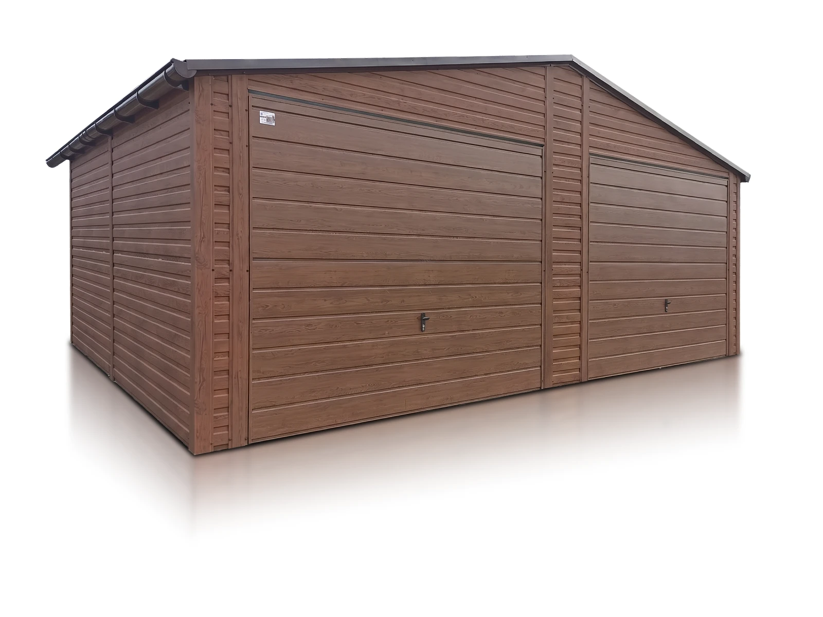 Garage a due posti auto con tetto a due falde