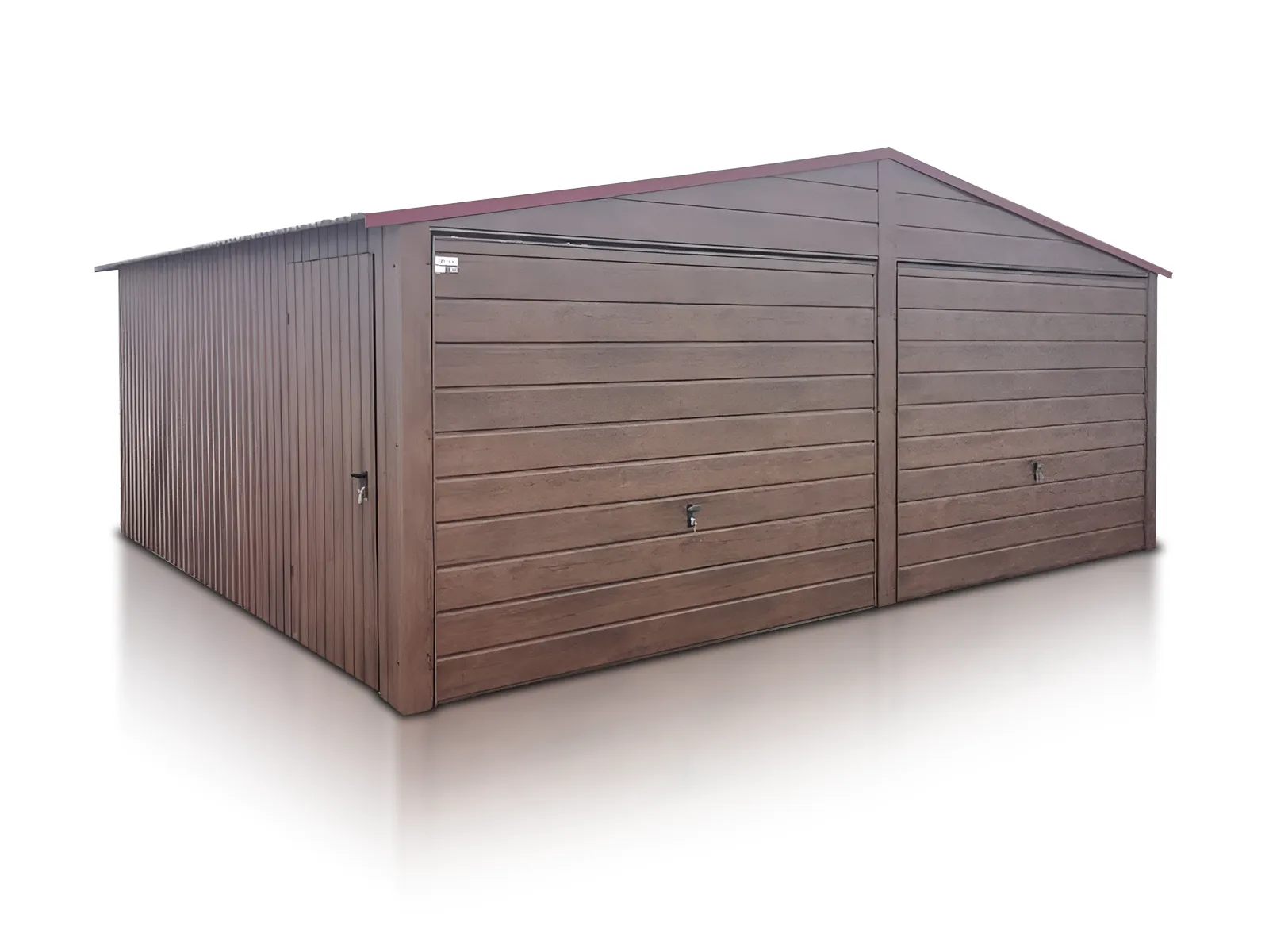 Garage effetto legno LIDERSTAL a due posti auto