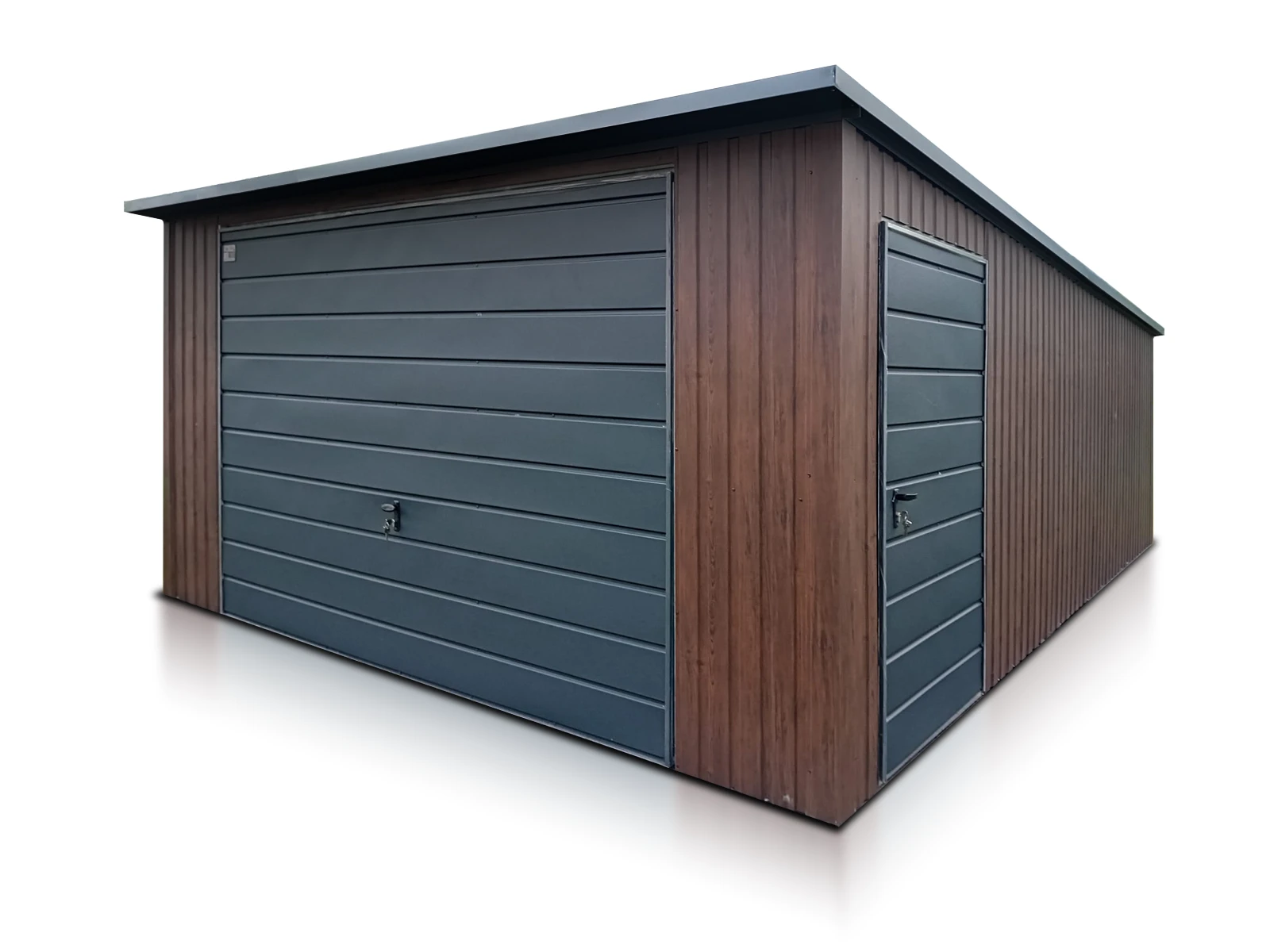 Garage effetto legno LIDERSTAL a un posto auto
