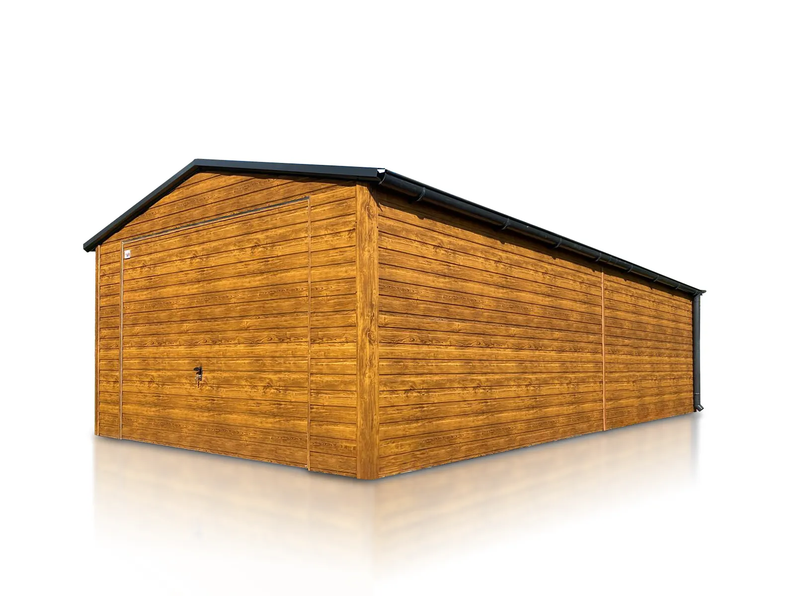 Garage in lamiera effetto legno LIDERSTAL