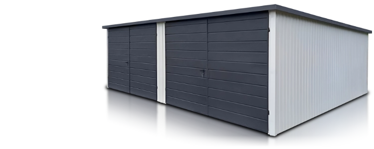 Garage in lamiera a due posti auto