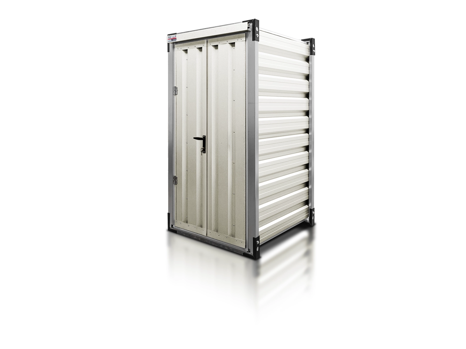 Interno di un container ad uso magazzino
