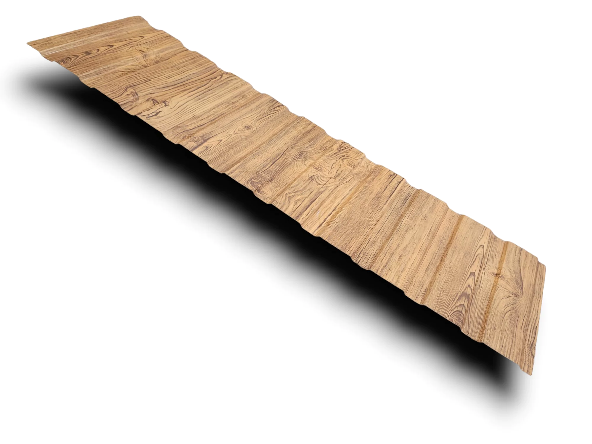 Lamiera grecata effetto legno rovere dorato