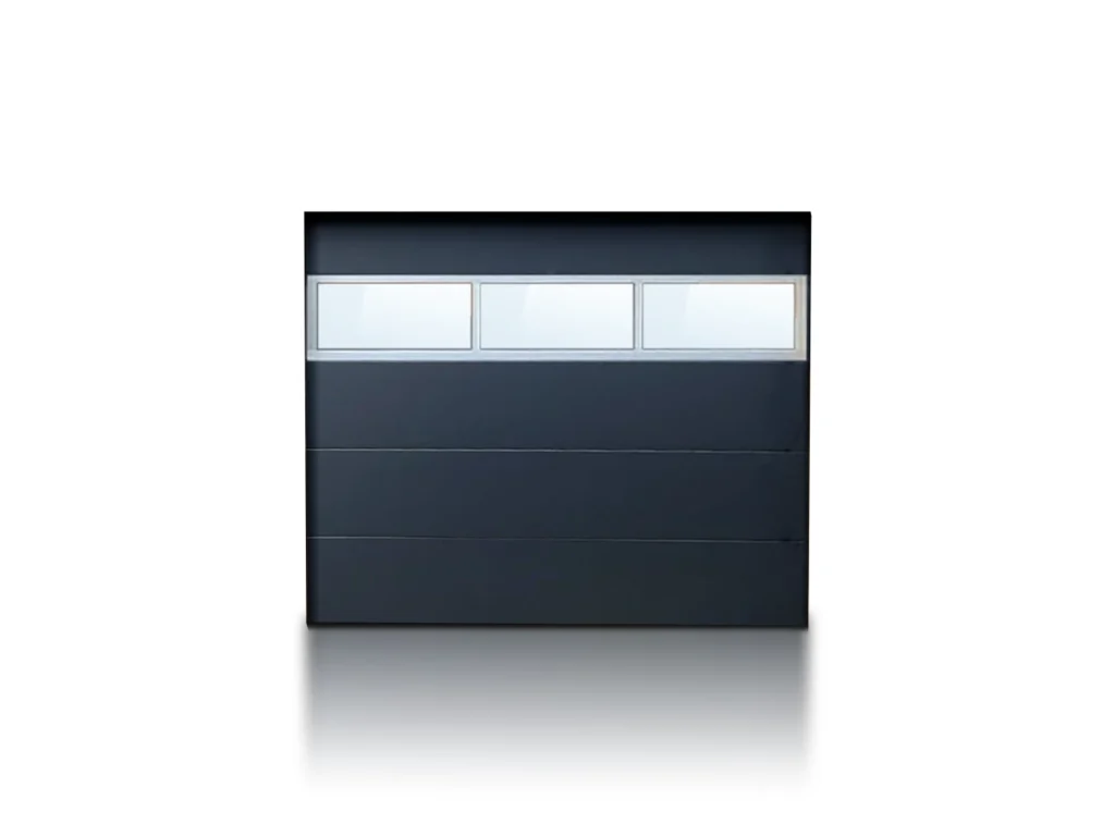 Porta sezionale da garage con finestrature