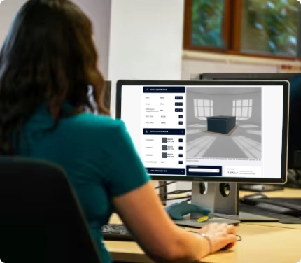 Progetto di un garage nel configuratore LIDERSTAL
