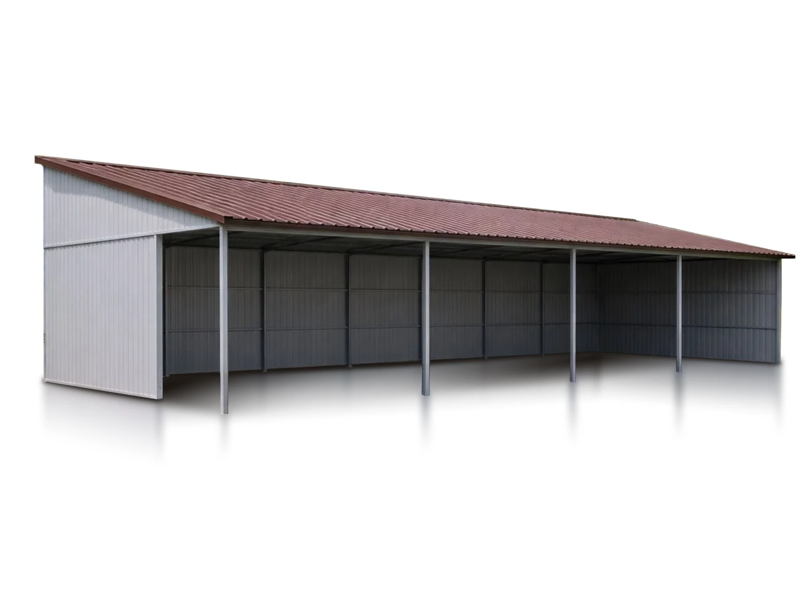 Tettoia moderna per garage a due posti